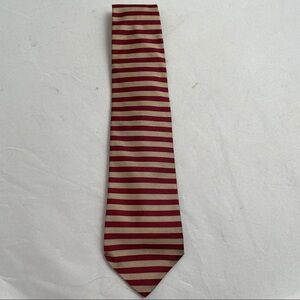 Peter Thomas by Superba vintage red and gold striped silk tie